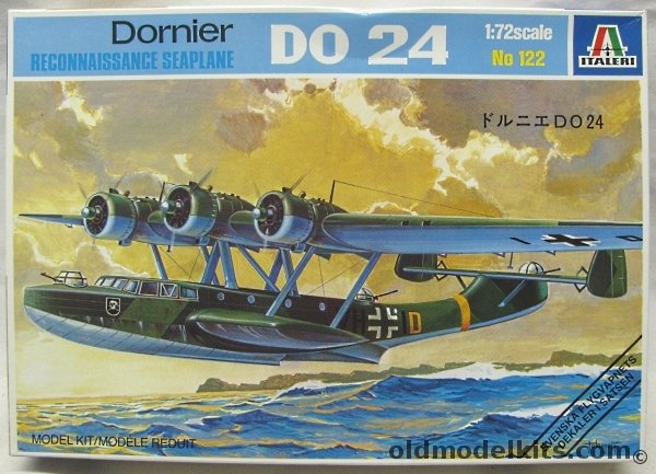 Italeri 1/72 Dornier Do-24T Reconnaissance Seaplane - Luftwaffe 106th Coastal Patrol Wing Baltic Sea or Air/Sea Rescue Wing Syracuse 1943 or Swedish Air Force, 122 plastic model kit